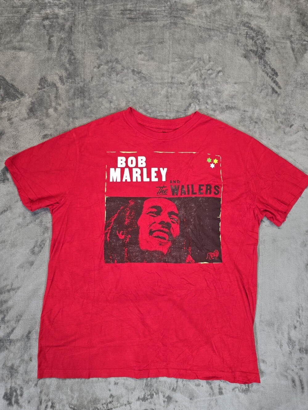 Zion Rootswear Bob Marley And The Wailers T Shirt Size Large Red